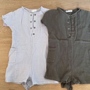 Bundle 2 x Griege Baby Toddler Romper with Snaps